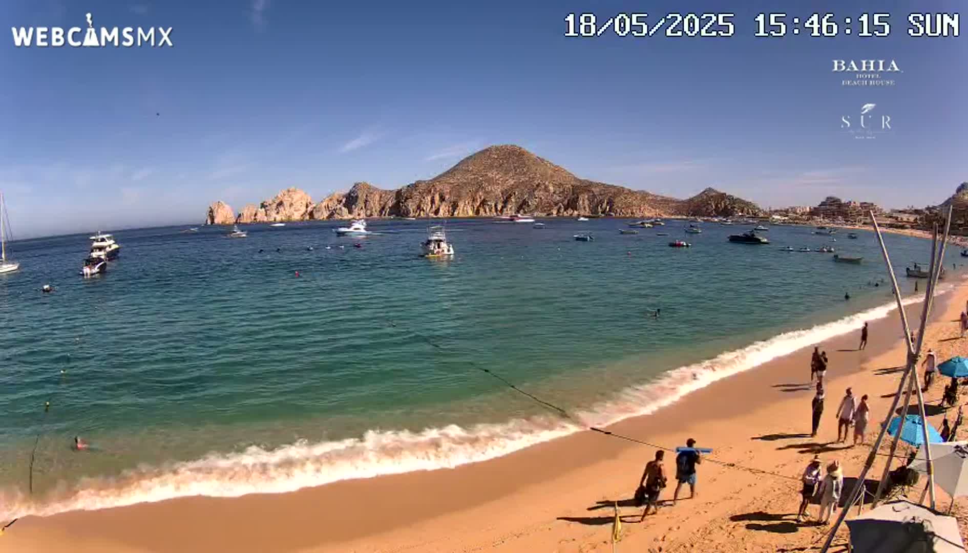 Cabo San Lucas, Playa El Medano Beach Live Cam - Los Cabos, Baja California Sur, Mexico