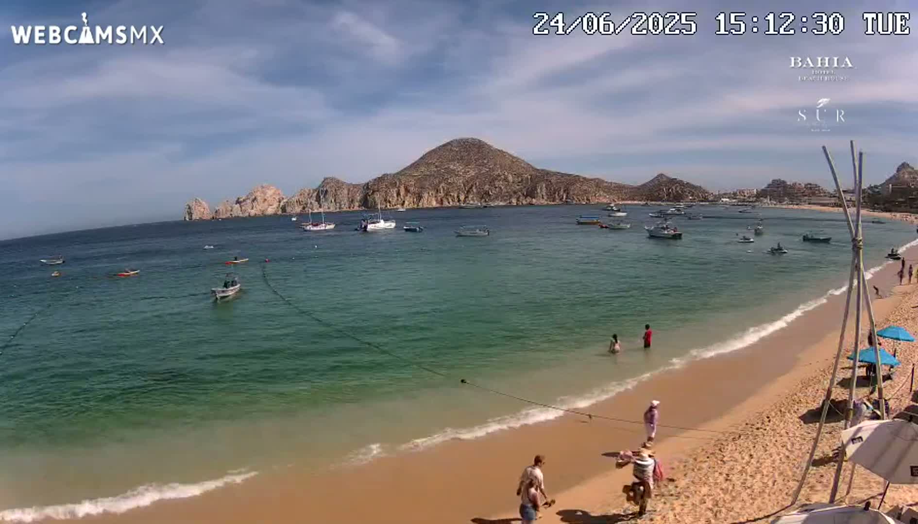 Cabo San Lucas, Playa El Medano Beach Live Cam - Los Cabos, Baja California Sur, Mexico