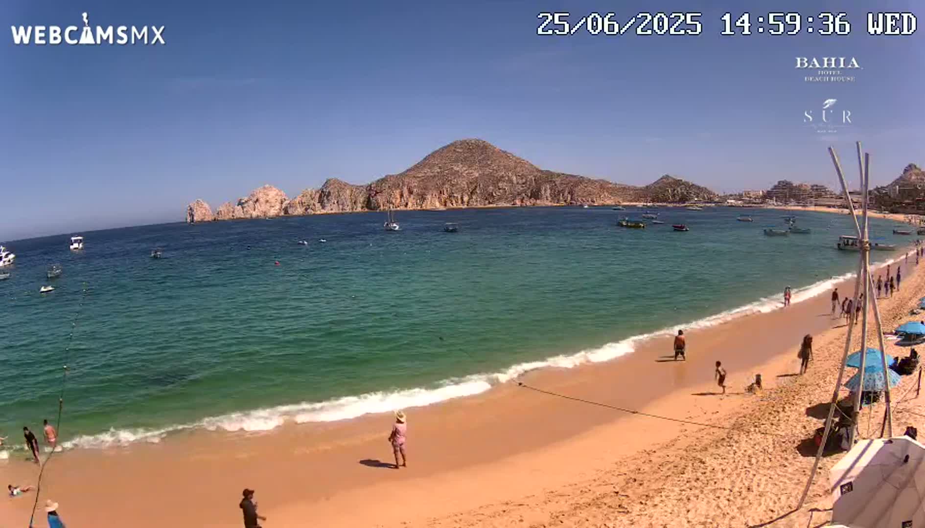 Cabo San Lucas, Playa El Medano Beach Live Cam - Los Cabos, Baja California Sur, Mexico