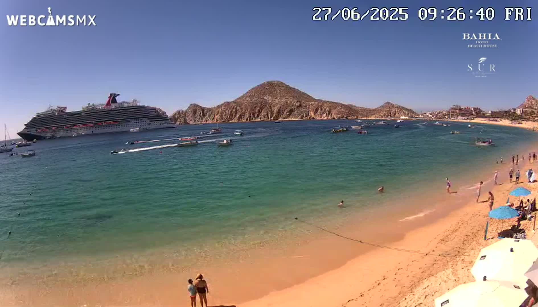 Cabo San Lucas, Playa El Medano Beach Live Cam - Los Cabos, Baja California Sur, Mexico