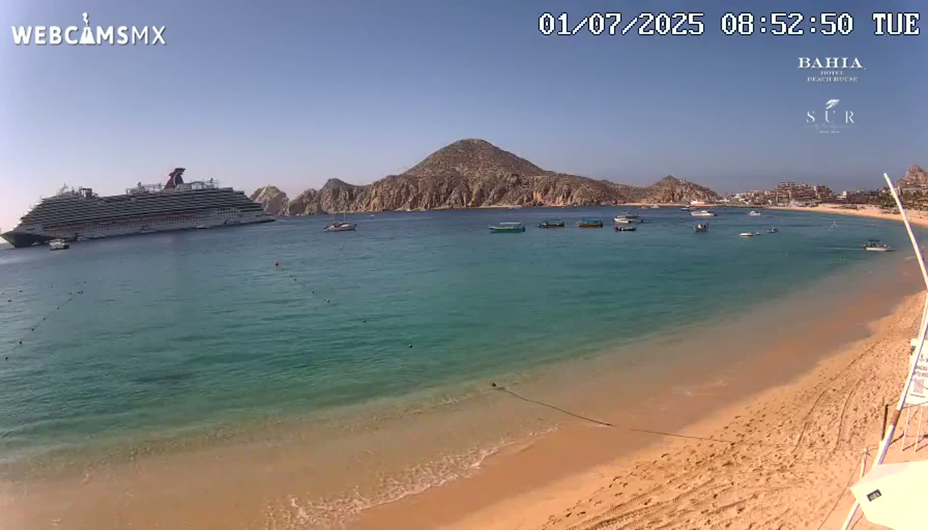 Cabo San Lucas, Playa El Medano Beach Live Cam - Los Cabos, Baja California Sur, Mexico