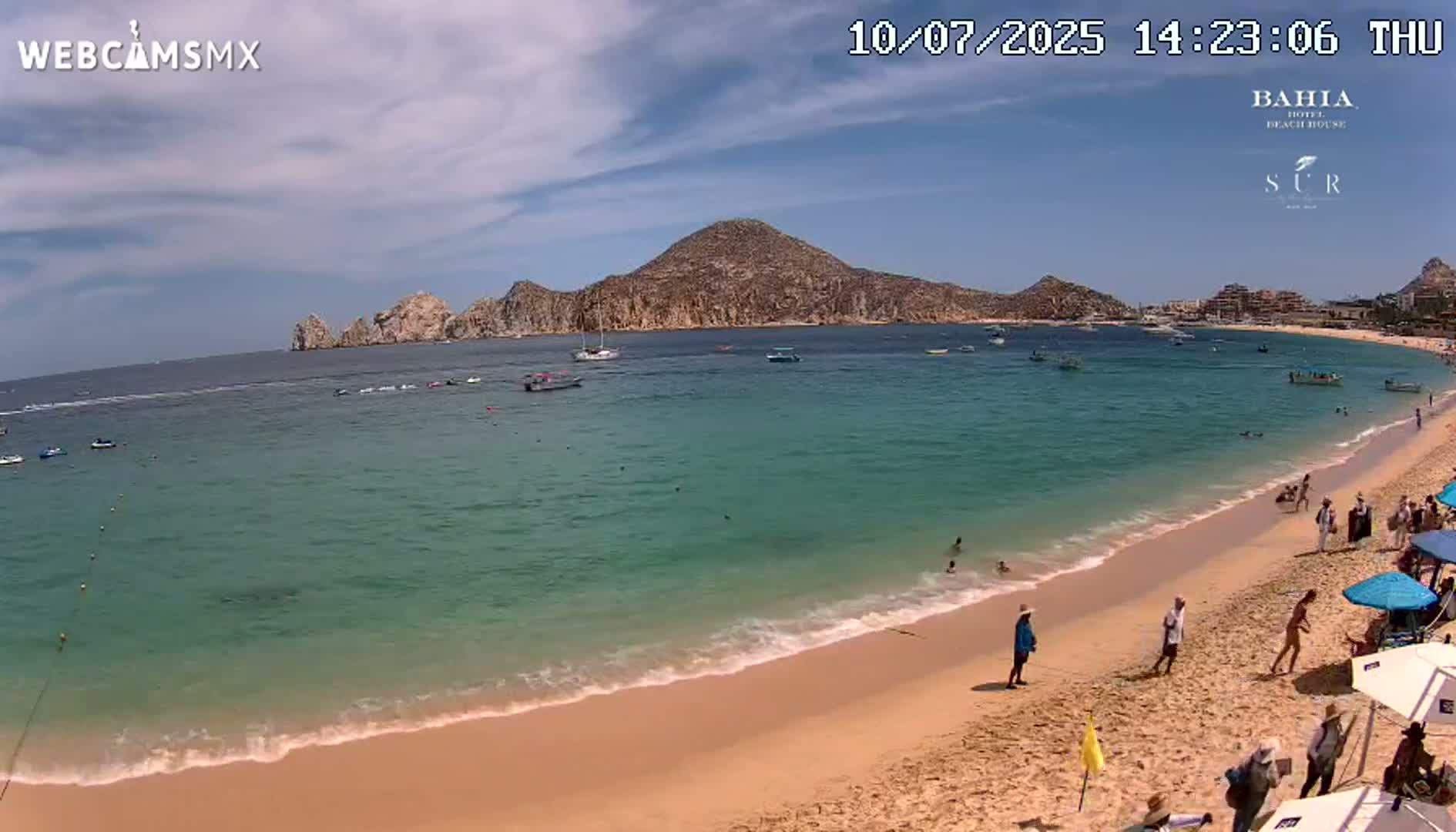 Cabo San Lucas, Playa El Medano Beach Live Cam - Los Cabos, Baja California Sur, Mexico