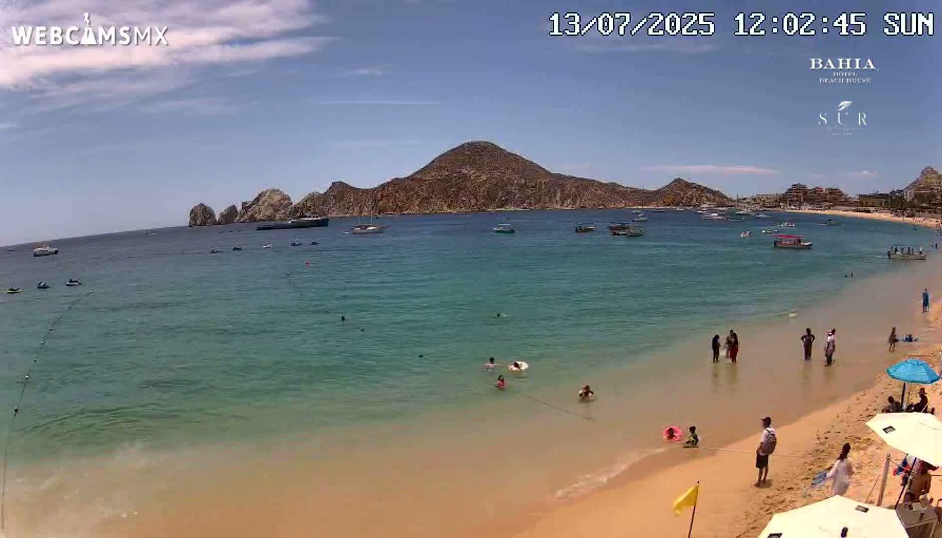 Cabo San Lucas, Playa El Medano Beach Live Cam - Los Cabos, Baja California Sur, Mexico