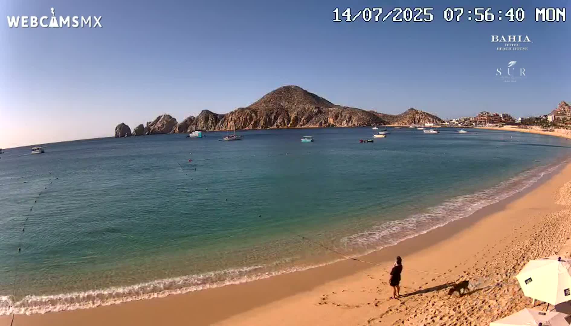 Cabo San Lucas, Playa El Medano Beach Live Cam - Los Cabos, Baja California Sur, Mexico