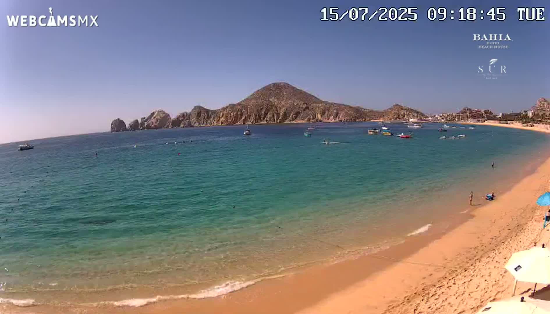 Cabo San Lucas, Playa El Medano Beach Live Cam - Los Cabos, Baja California Sur, Mexico