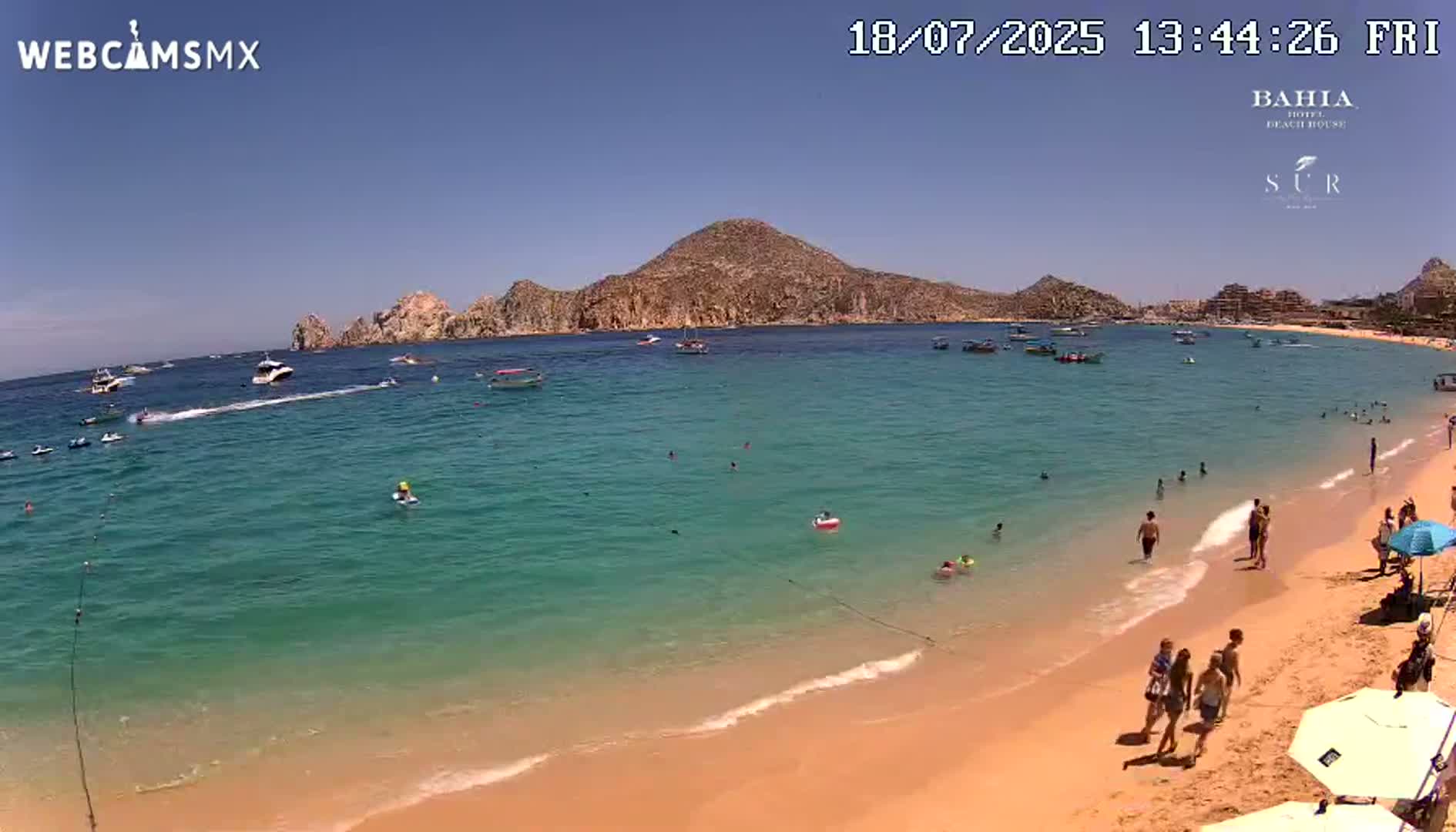 Cabo San Lucas, Playa El Medano Beach Live Cam - Los Cabos, Baja California Sur, Mexico