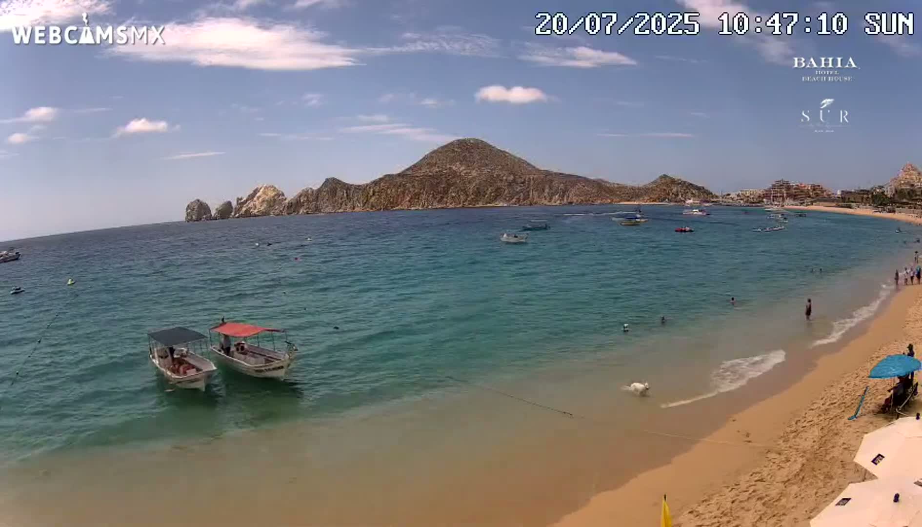 Cabo San Lucas, Playa El Medano Beach Live Cam - Los Cabos, Baja California Sur, Mexico
