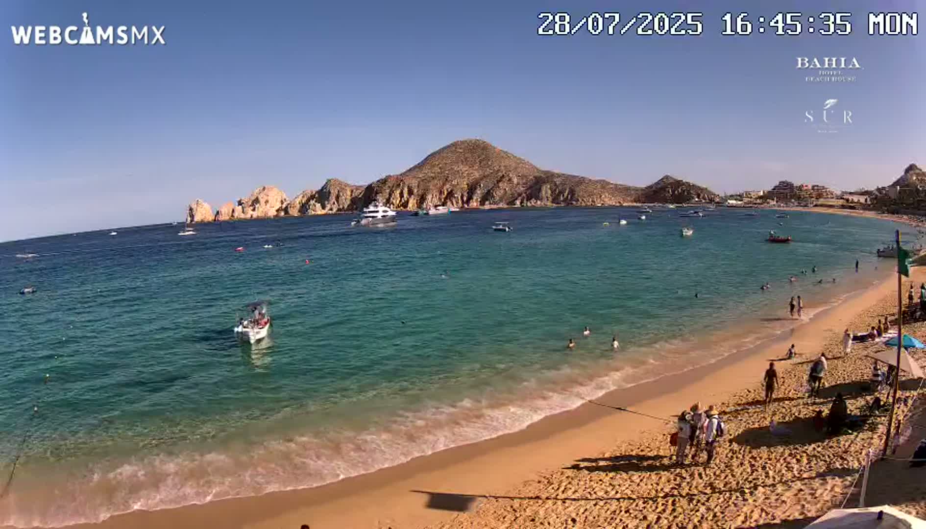 Cabo San Lucas, Playa El Medano Beach Live Cam - Los Cabos, Baja California Sur, Mexico
