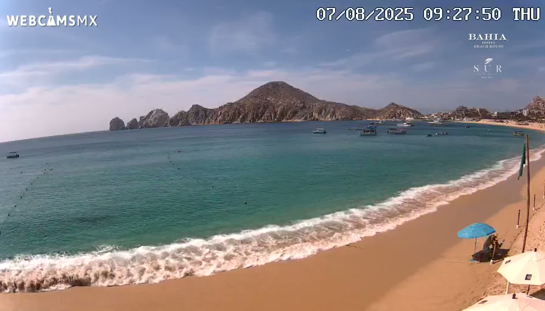Cabo San Lucas, Playa El Medano Beach Live Cam - Los Cabos, Baja California Sur, Mexico