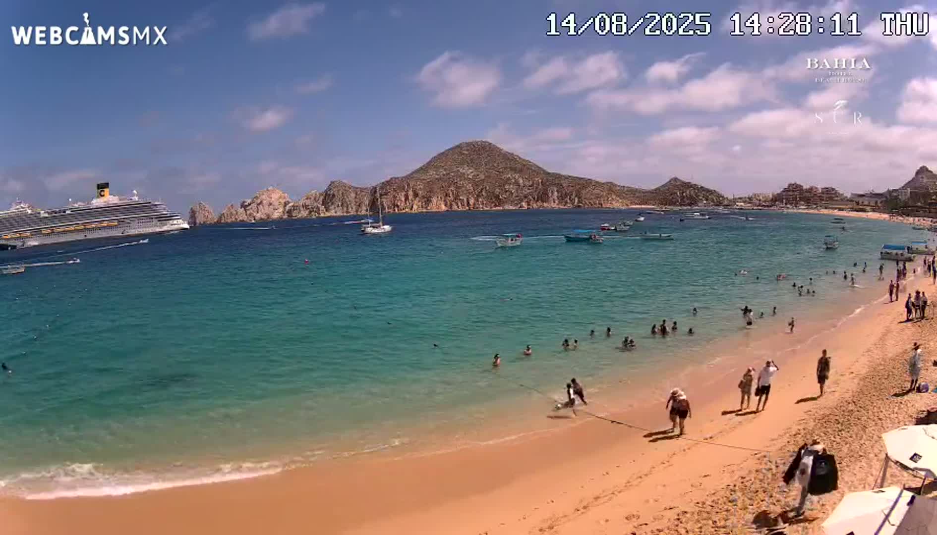 Cabo San Lucas, Playa El Medano Beach Live Cam - Los Cabos, Baja California Sur, Mexico