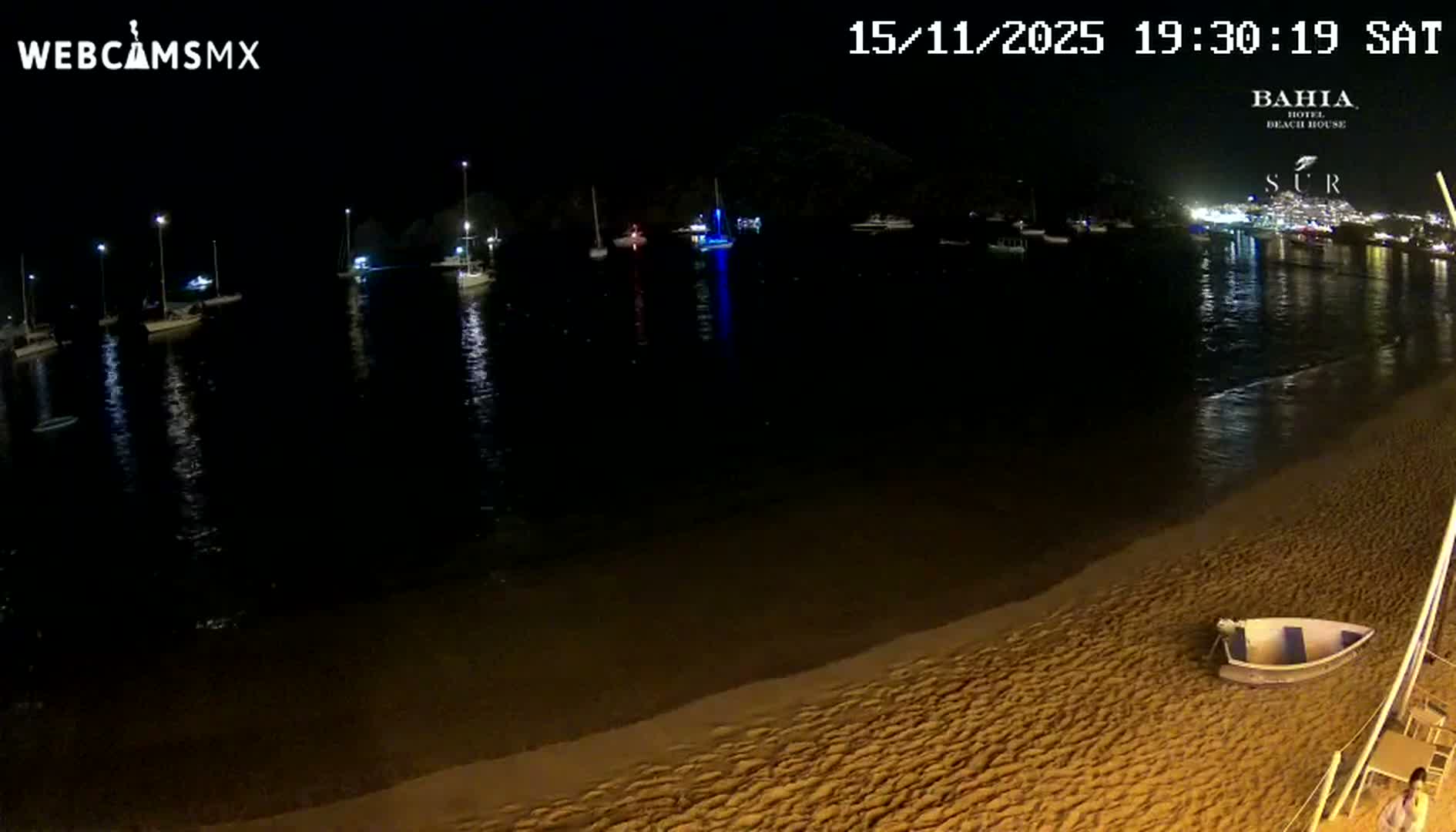 Cabo San Lucas, Playa El Medano Beach towards South View Live Cam - El Medano Ejidal, Los Cabos, Baja California Sur, Mexico