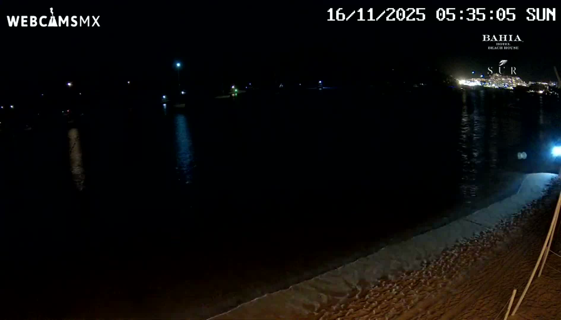 Cabo San Lucas, Playa El Medano Beach towards South View Live Cam - El Medano Ejidal, Los Cabos, Baja California Sur, Mexico