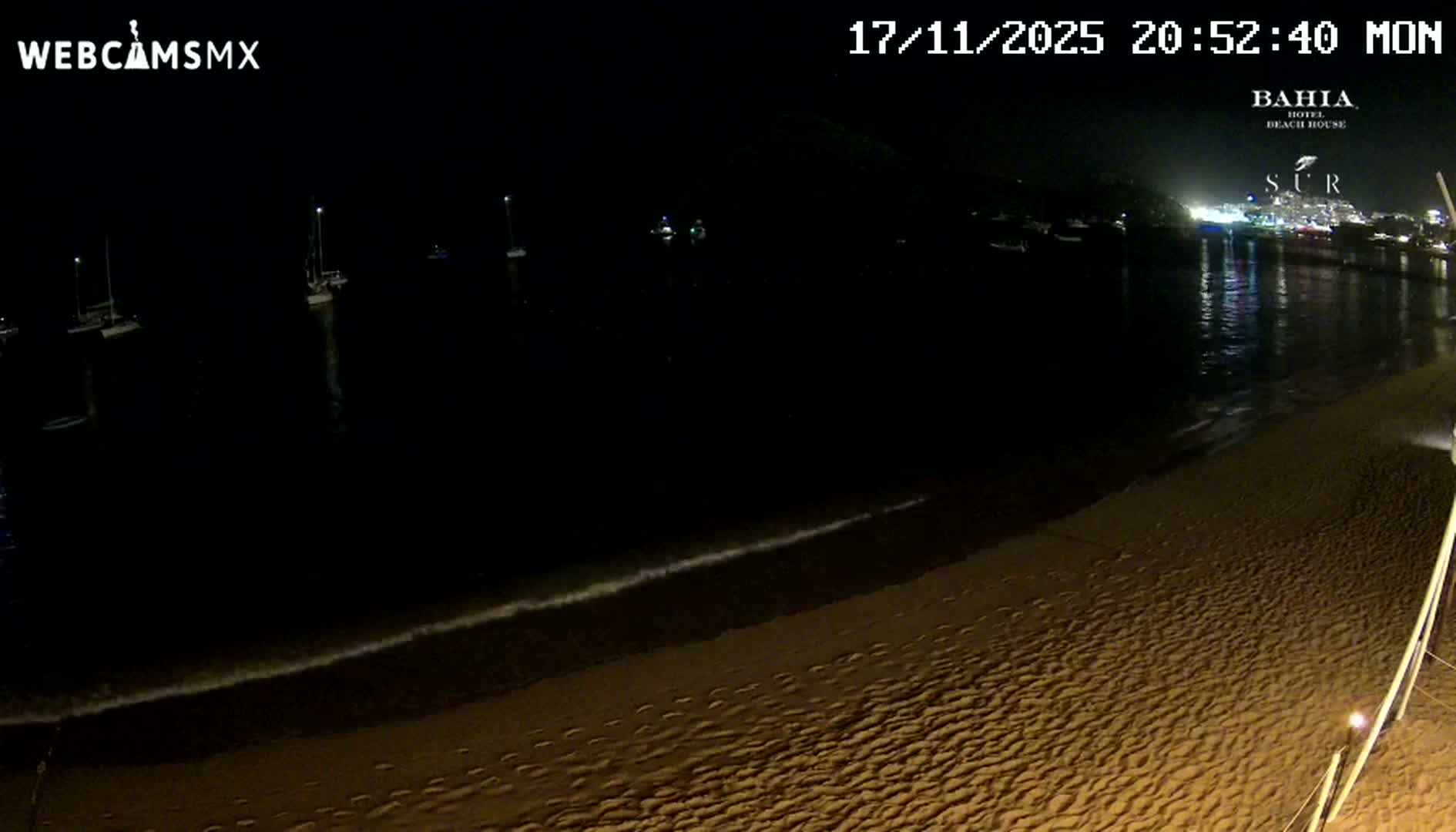 Cabo San Lucas, Playa El Medano Beach towards South View Live Cam - El Medano Ejidal, Los Cabos, Baja California Sur, Mexico