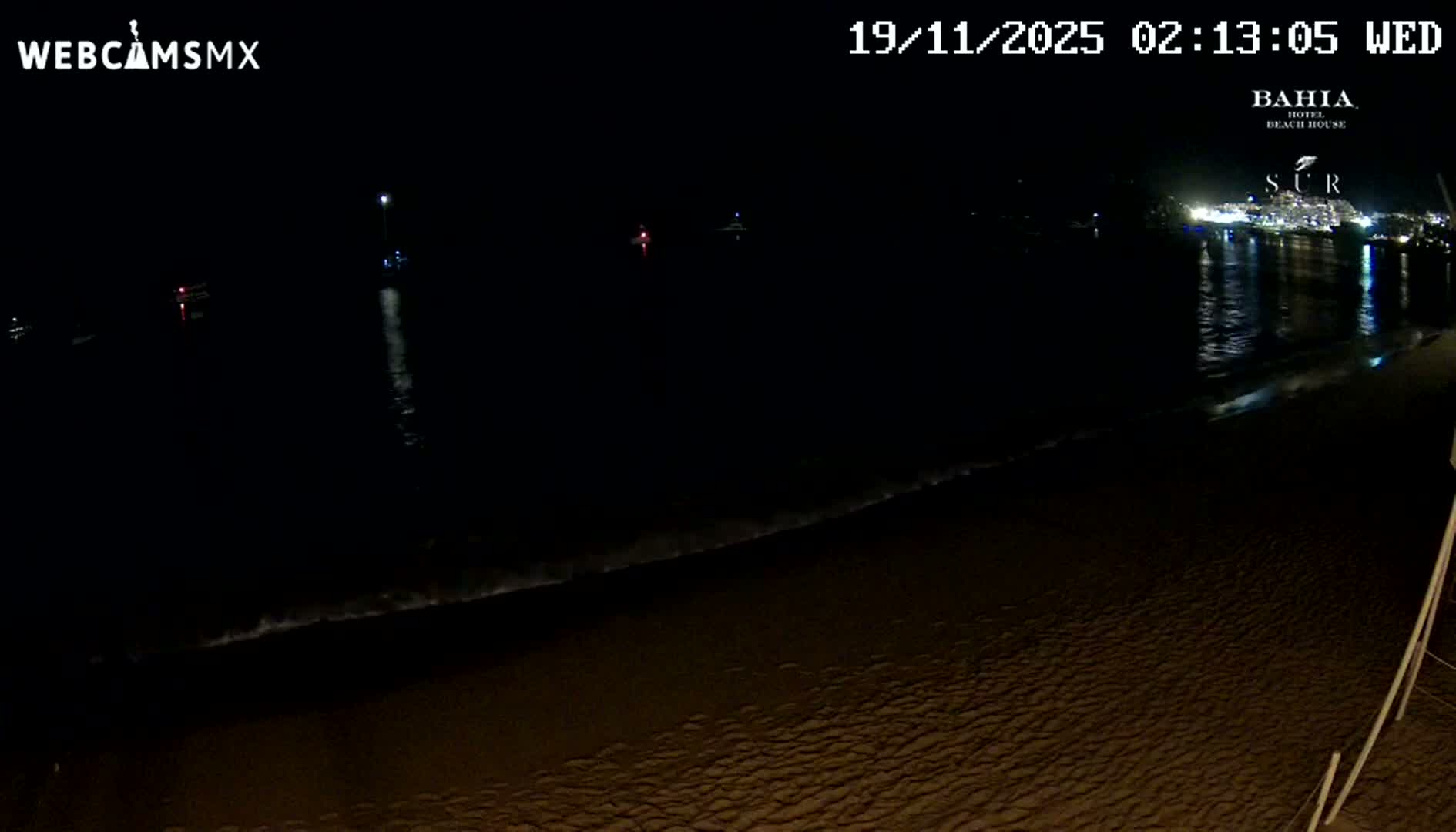 Cabo San Lucas, Playa El Medano Beach towards South View Live Cam - El Medano Ejidal, Los Cabos, Baja California Sur, Mexico