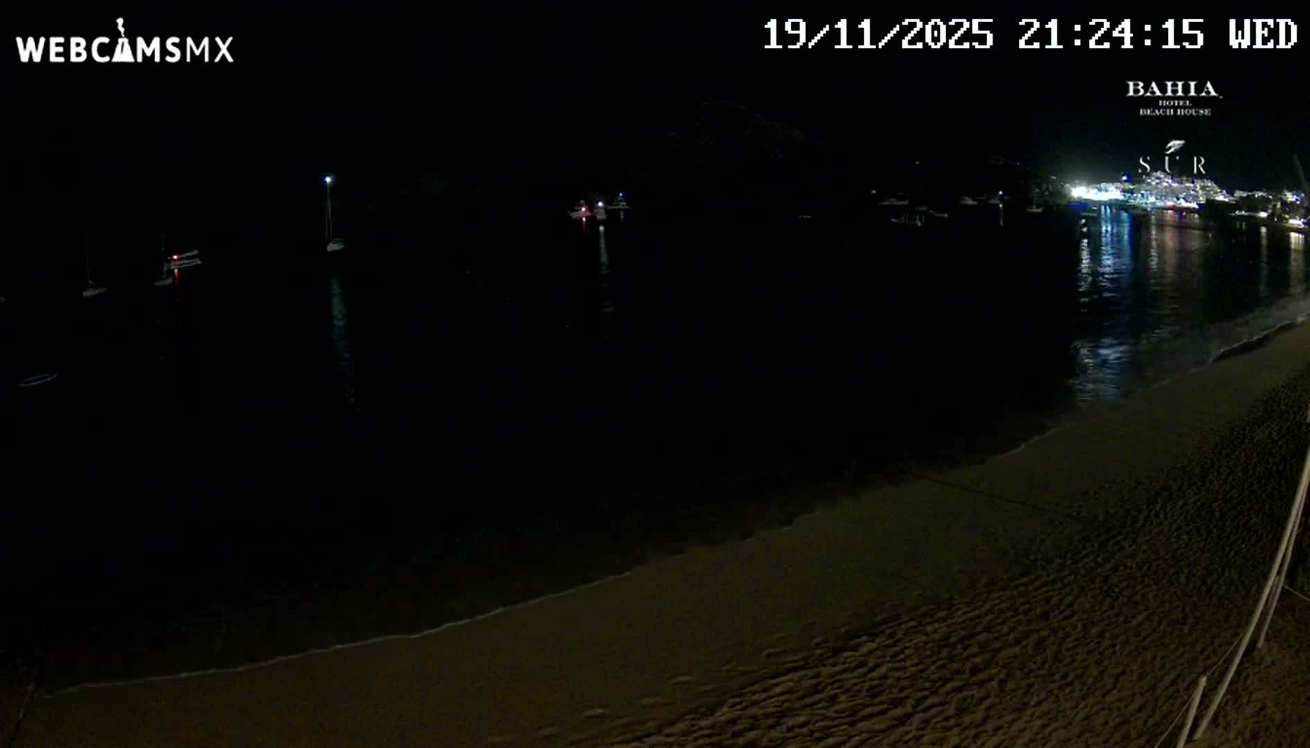 Cabo San Lucas, Playa El Medano Beach towards South View Live Cam - El Medano Ejidal, Los Cabos, Baja California Sur, Mexico