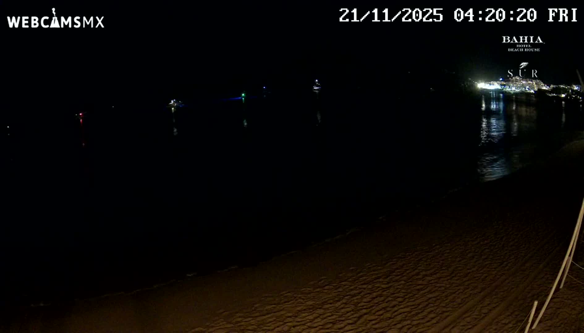 Cabo San Lucas, Playa El Medano Beach towards South View Live Cam - El Medano Ejidal, Los Cabos, Baja California Sur, Mexico