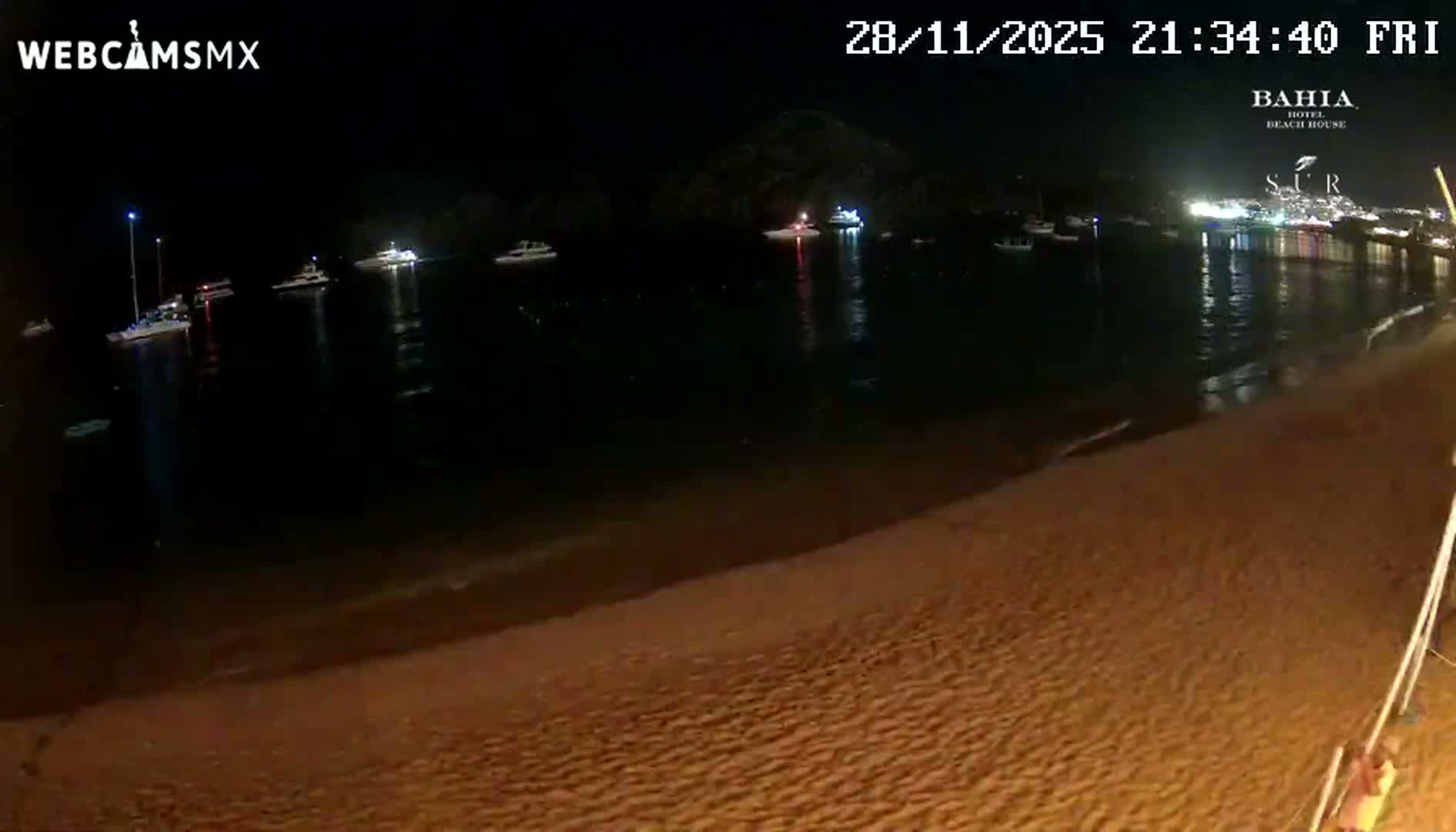 Cabo San Lucas, Playa El Medano Beach towards South View Live Cam - El Medano Ejidal, Los Cabos, Baja California Sur, Mexico