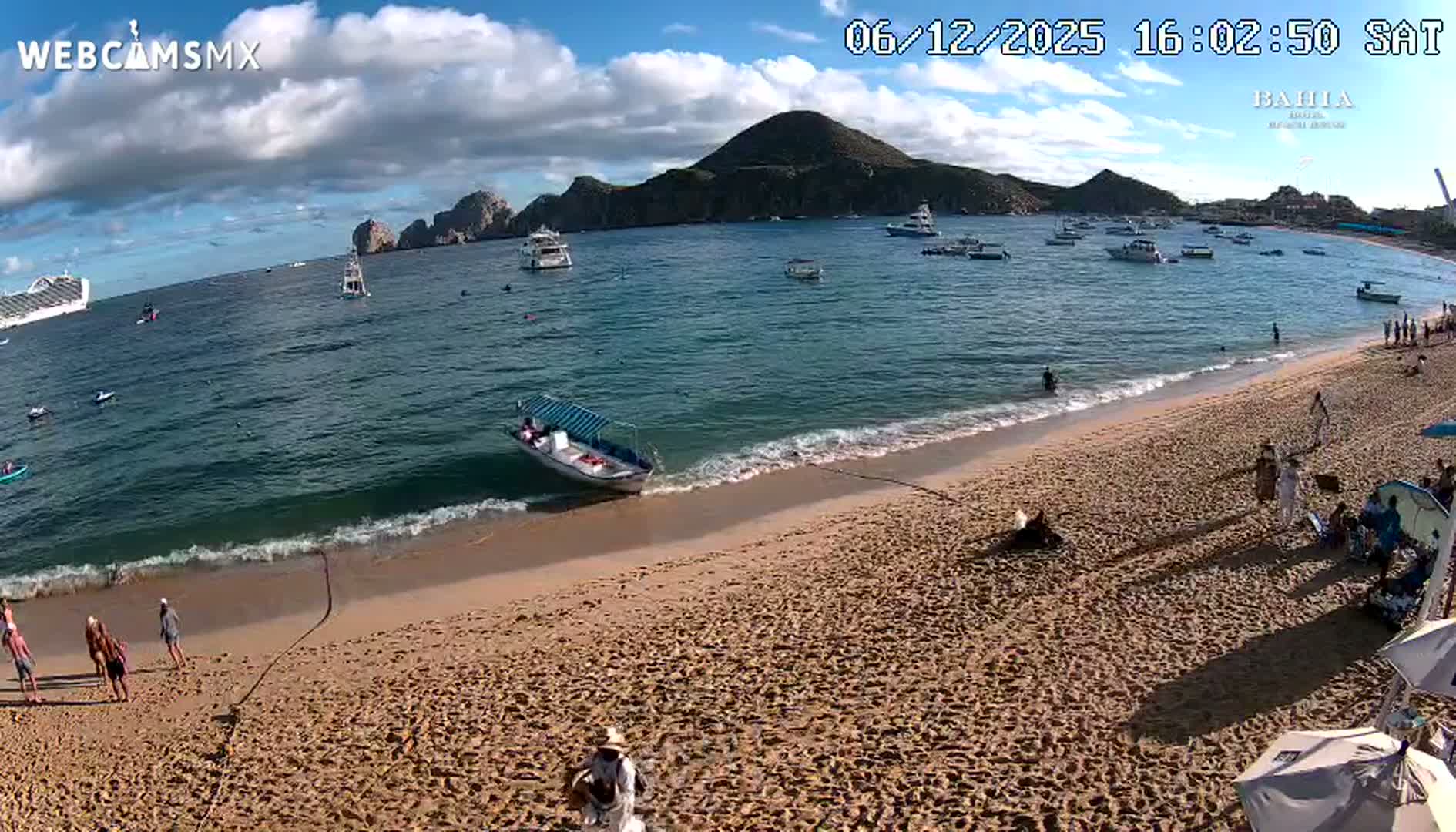 Cabo San Lucas, Playa El Medano Beach towards South View Live Cam - El Medano Ejidal, Los Cabos, Baja California Sur, Mexico