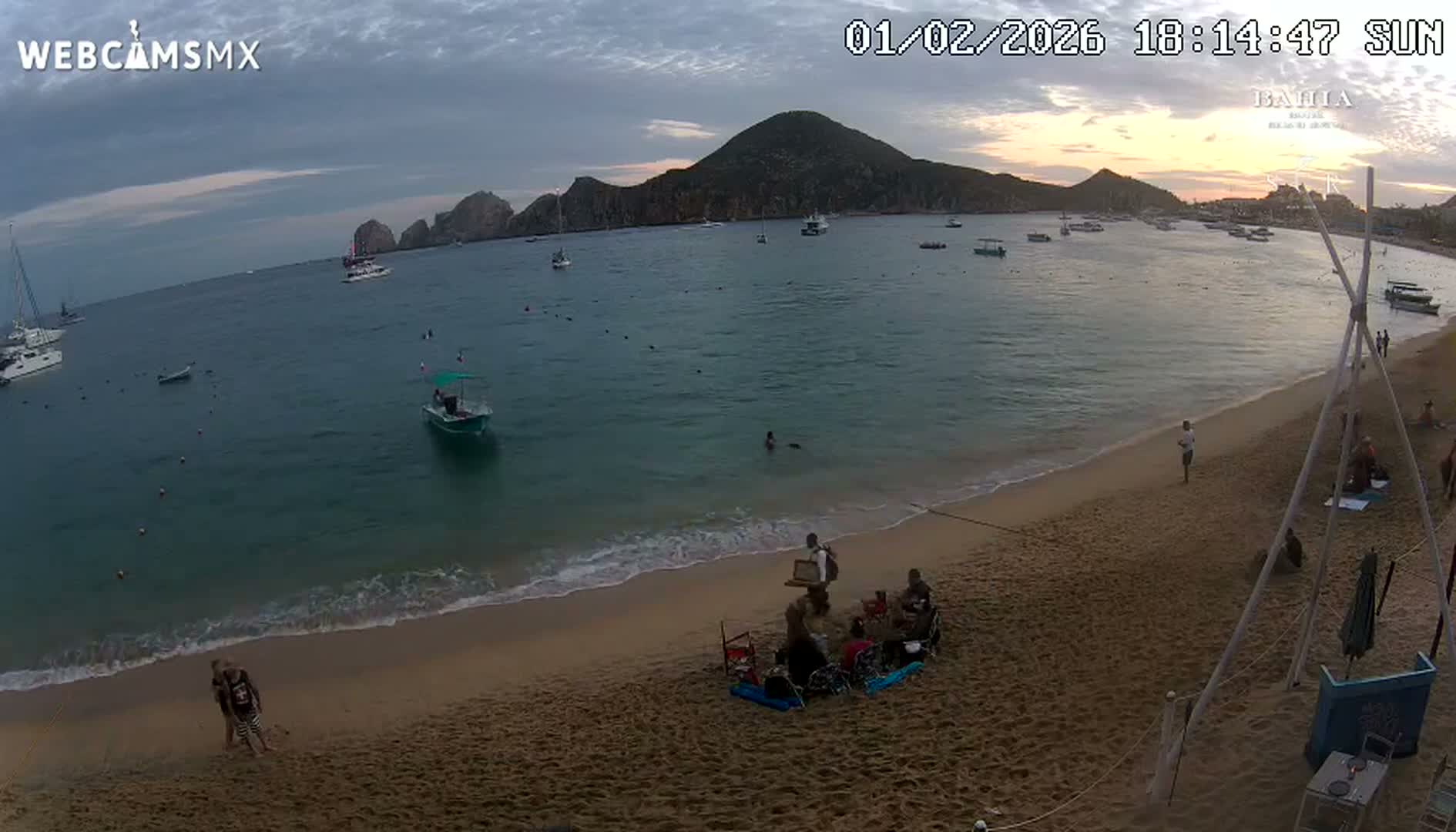 Cabo San Lucas, Playa El Medano Beach towards South View Live Cam - El Medano Ejidal, Los Cabos, Baja California Sur, Mexico