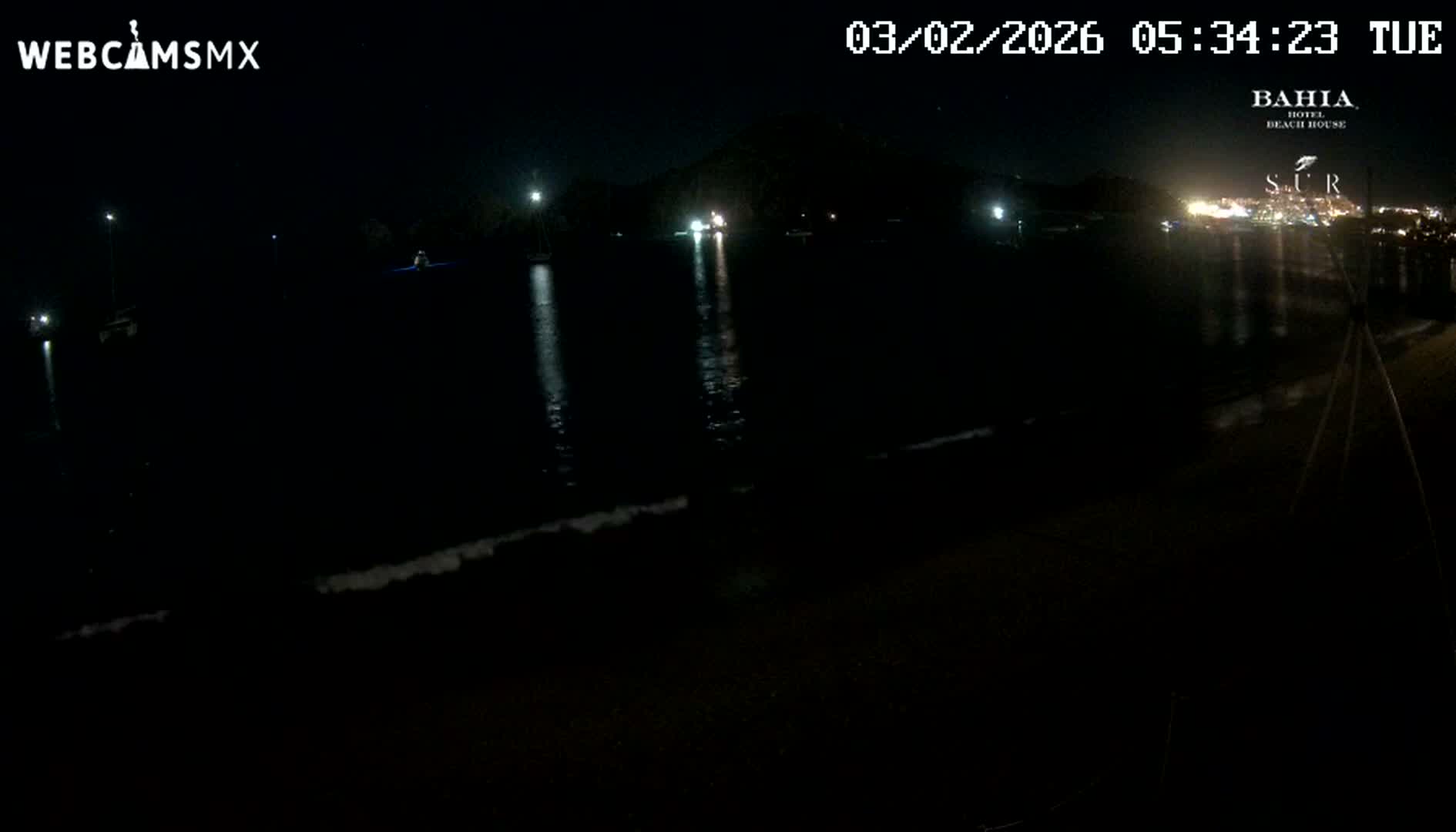Cabo San Lucas, Playa El Medano Beach towards South View Live Cam - El Medano Ejidal, Los Cabos, Baja California Sur, Mexico