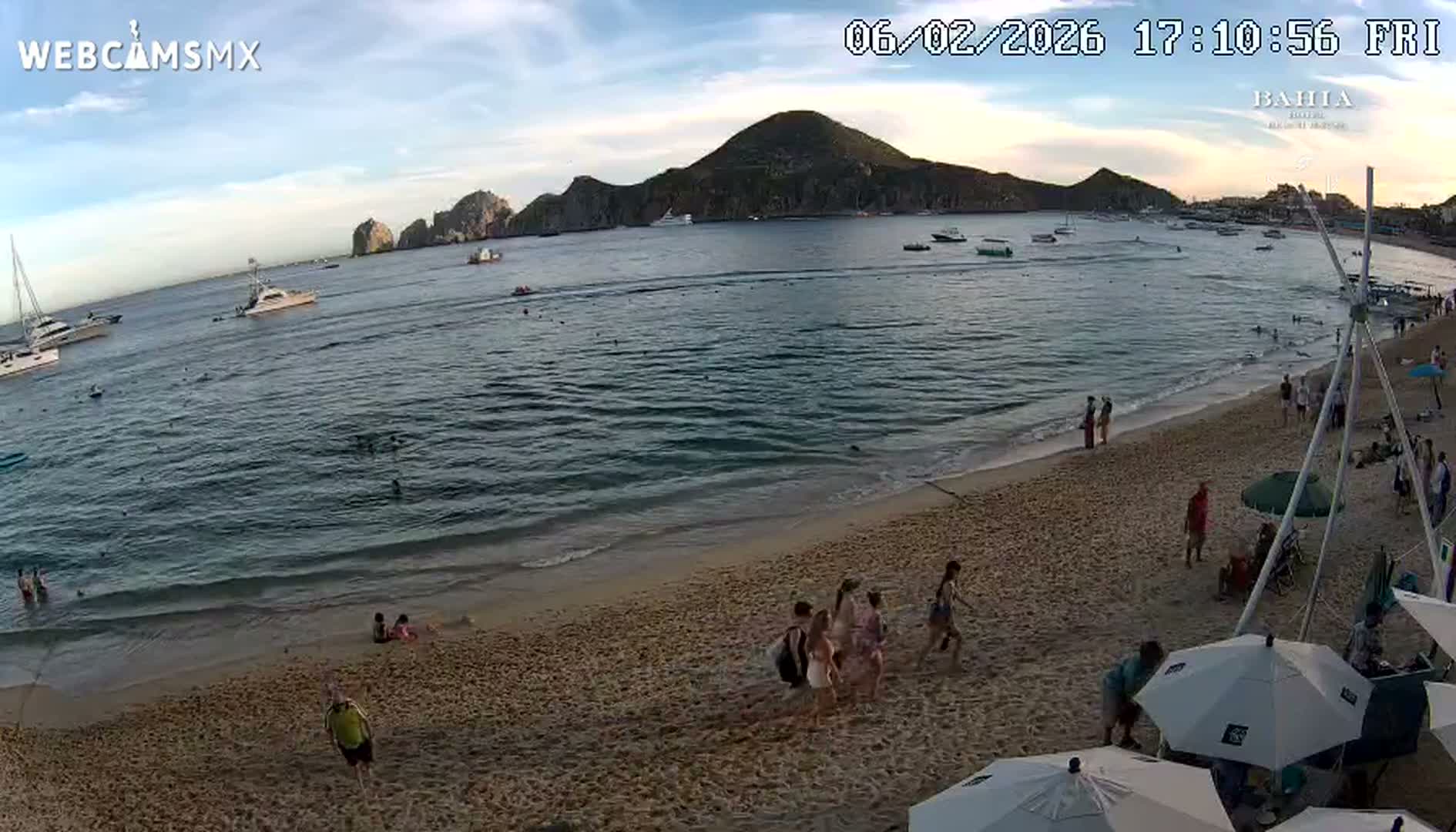 Cabo San Lucas, Playa El Medano Beach towards South View Live Cam - El Medano Ejidal, Los Cabos, Baja California Sur, Mexico
