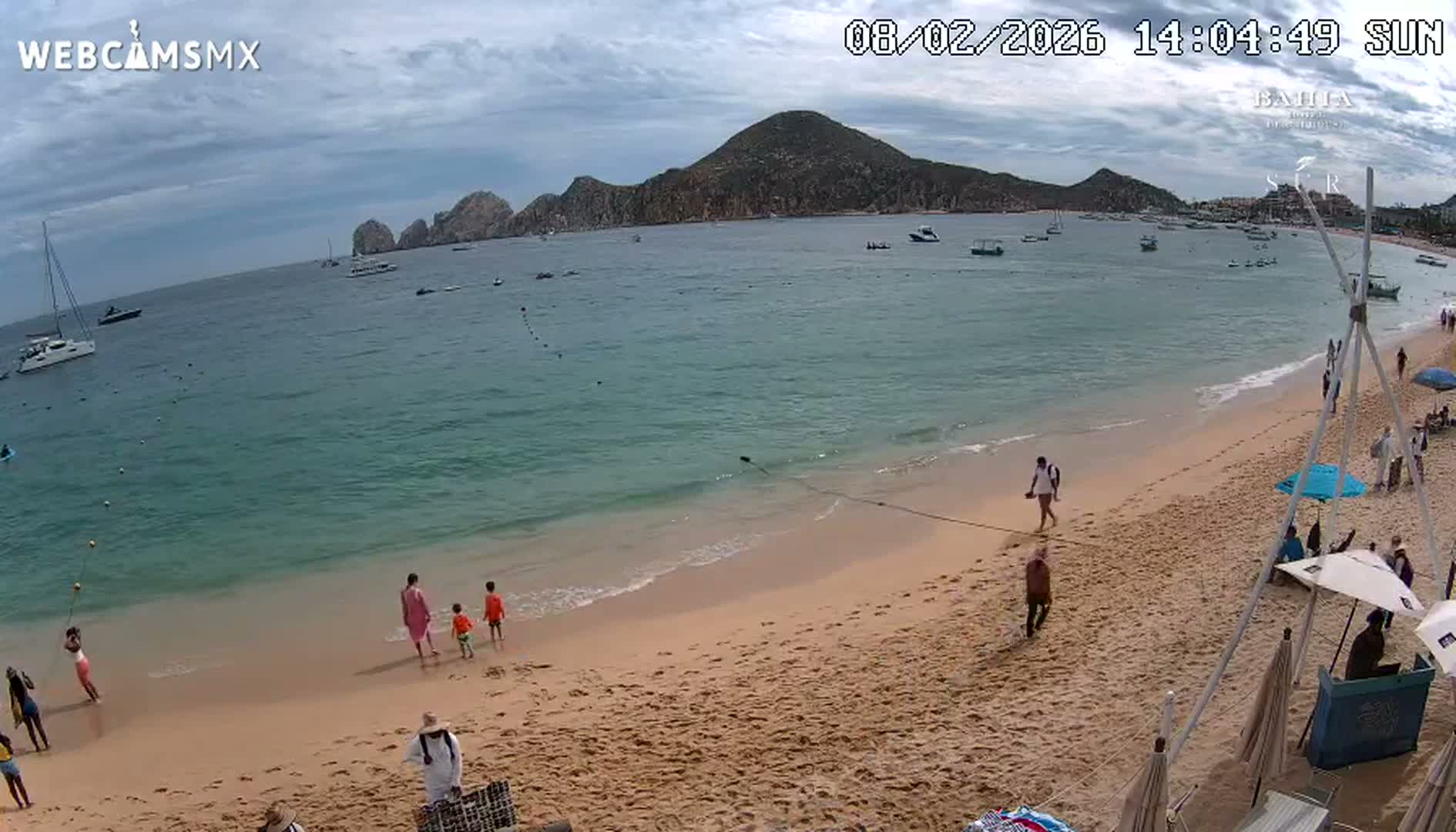 Cabo San Lucas, Playa El Medano Beach towards South View Live Cam - El Medano Ejidal, Los Cabos, Baja California Sur, Mexico