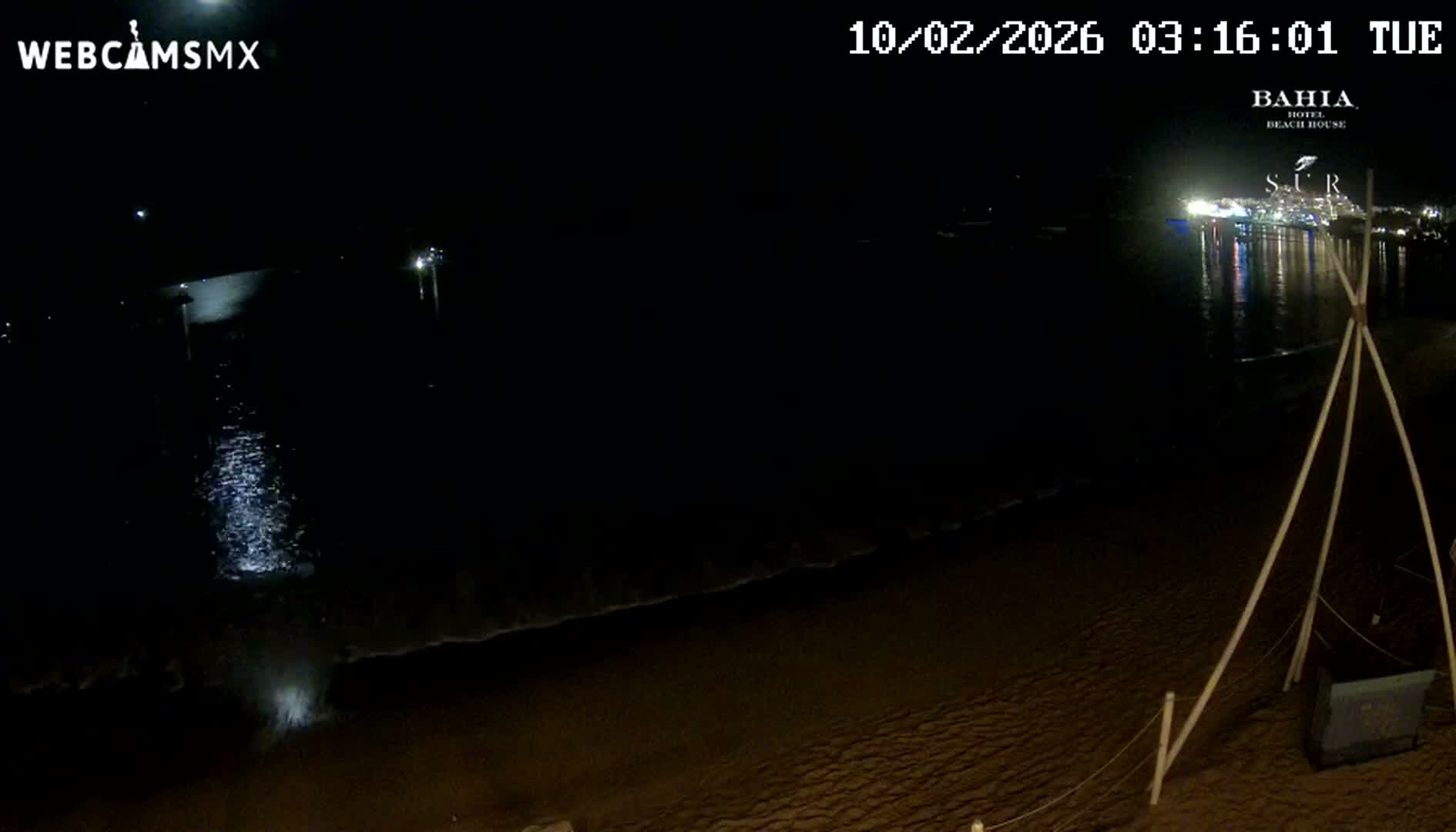 Cabo San Lucas, Playa El Medano Beach towards South View Live Cam - El Medano Ejidal, Los Cabos, Baja California Sur, Mexico