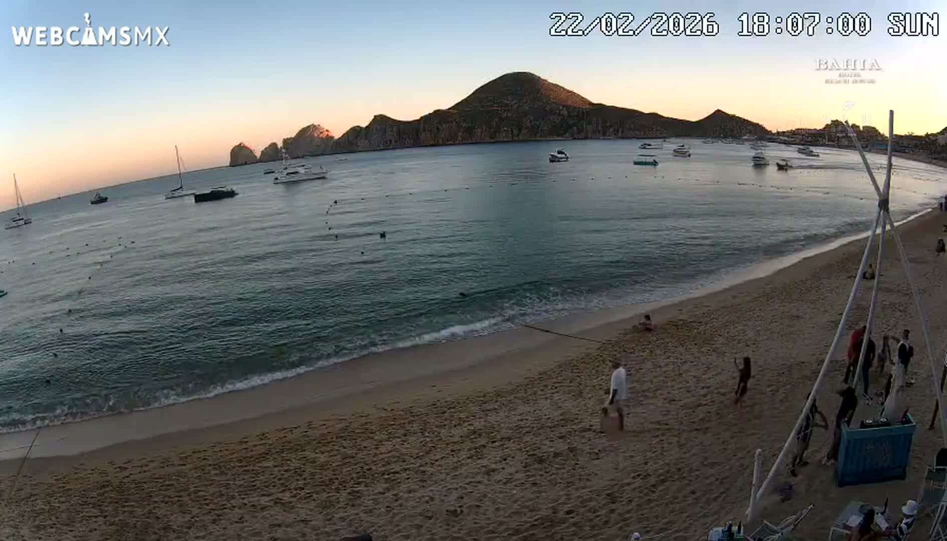Cabo San Lucas, Playa El Medano Beach towards South View Live Cam - El Medano Ejidal, Los Cabos, Baja California Sur, Mexico