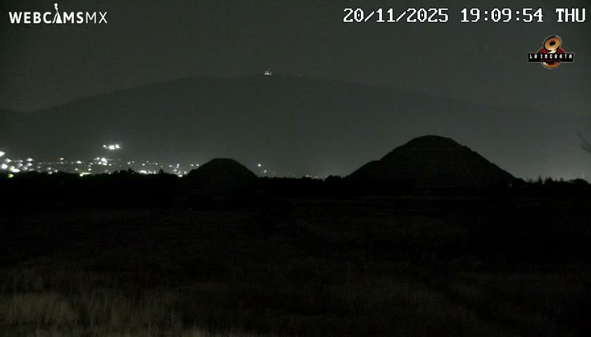 Pyramid of the Sun- Pirámide del Sol, Teotihuacán Pyramids Live Cam - Teotihuacan, Estado de Mexico, Mexico