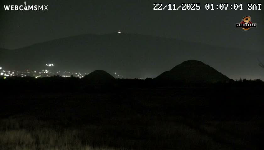 Pyramid of the Sun- Pirámide del Sol, Teotihuacán Pyramids Live Cam - Teotihuacan, Estado de Mexico, Mexico