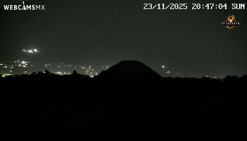 Pyramid of the Sun- Pirámide del Sol, Teotihuacán Pyramids Live Cam - Teotihuacan, Estado de Mexico, Mexico