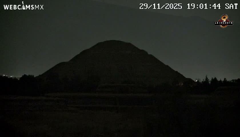 Pyramid of the Sun- Pirámide del Sol, Teotihuacán Pyramids Live Cam - Teotihuacan, Estado de Mexico, Mexico