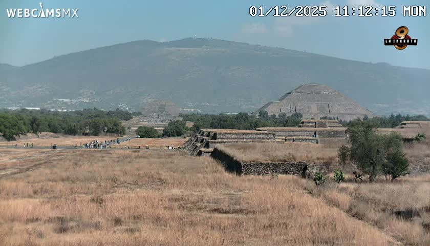 Pyramid of the Sun- Pirámide del Sol, Teotihuacán Pyramids Live Cam - Teotihuacan, Estado de Mexico, Mexico