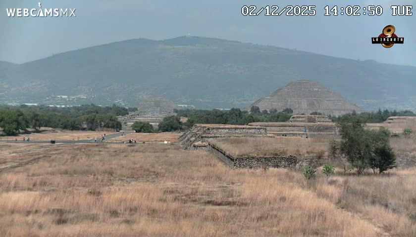 Pyramid of the Sun- Pirámide del Sol, Teotihuacán Pyramids Live Cam - Teotihuacan, Estado de Mexico, Mexico