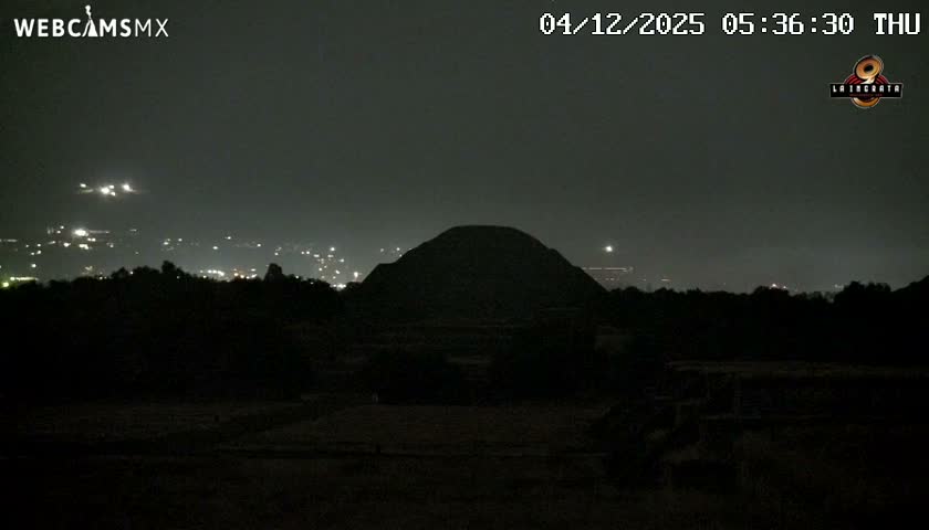 Pyramid of the Sun- Pirámide del Sol, Teotihuacán Pyramids Live Cam - Teotihuacan, Estado de Mexico, Mexico