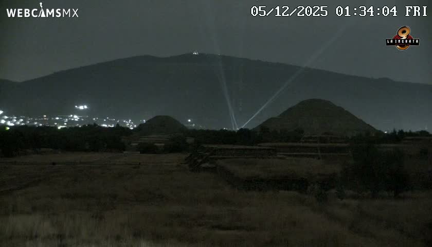 Pyramid of the Sun- Pirámide del Sol, Teotihuacán Pyramids Live Cam - Teotihuacan, Estado de Mexico, Mexico