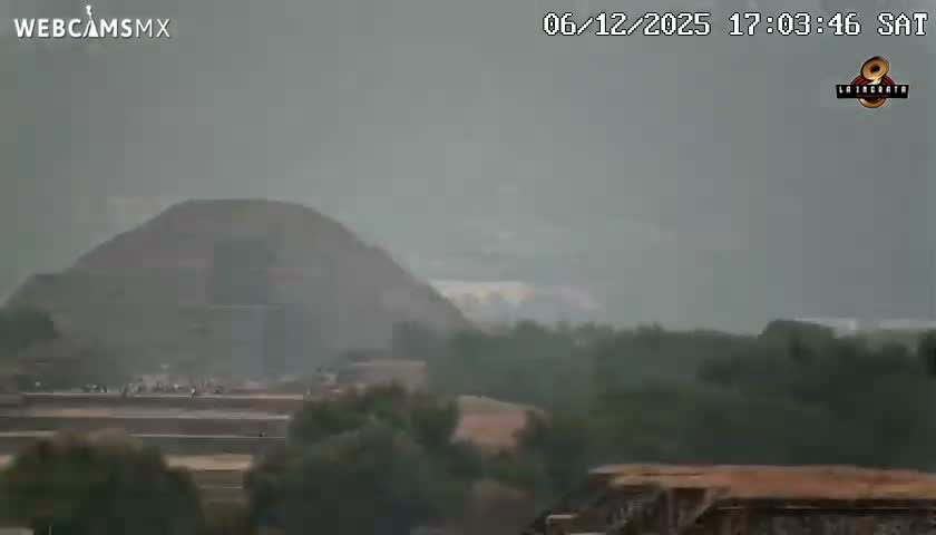 Pyramid of the Sun- Pirámide del Sol, Teotihuacán Pyramids Live Cam - Teotihuacan, Estado de Mexico, Mexico