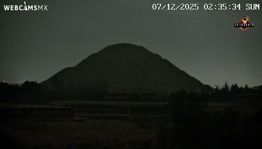Pyramid of the Sun- Pirámide del Sol, Teotihuacán Pyramids Live Cam - Teotihuacan, Estado de Mexico, Mexico