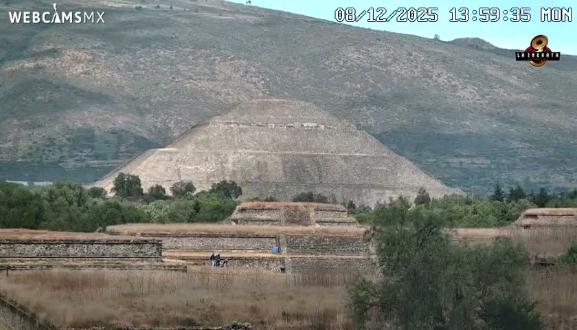 Pyramid of the Sun- Pirámide del Sol, Teotihuacán Pyramids Live Cam - Teotihuacan, Estado de Mexico, Mexico