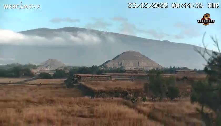 Pyramid of the Sun- Pirámide del Sol, Teotihuacán Pyramids Live Cam - Teotihuacan, Estado de Mexico, Mexico