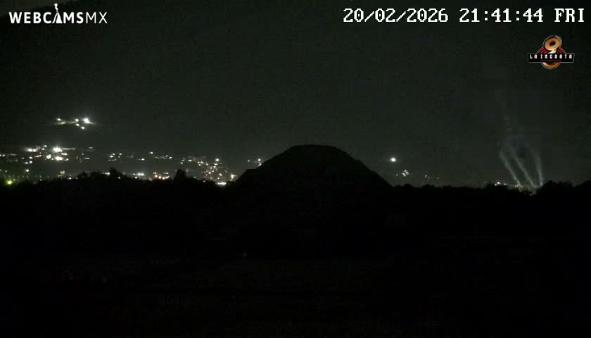 Pyramid of the Sun- Pirámide del Sol, Teotihuacán Pyramids Live Cam - Teotihuacan, Estado de Mexico, Mexico