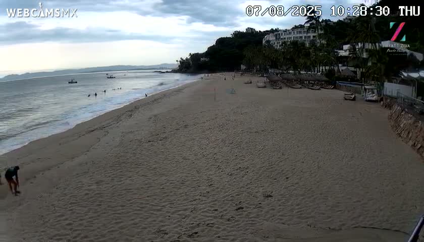 Hyatt Ziva, Playa Les Escates Beach Live Cam - Puerto Vallarta, Jalisco, Mexico