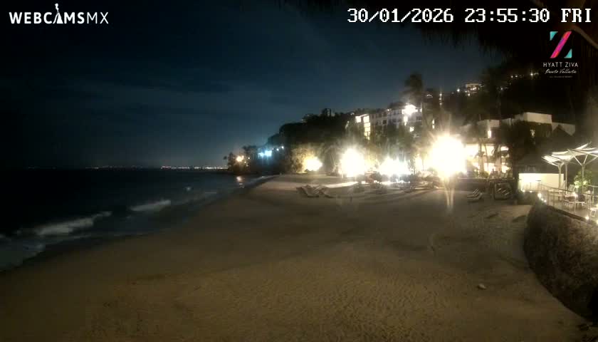 Hyatt Ziva, Playa Les Escates Beach Live Cam - Puerto Vallarta, Jalisco, Mexico