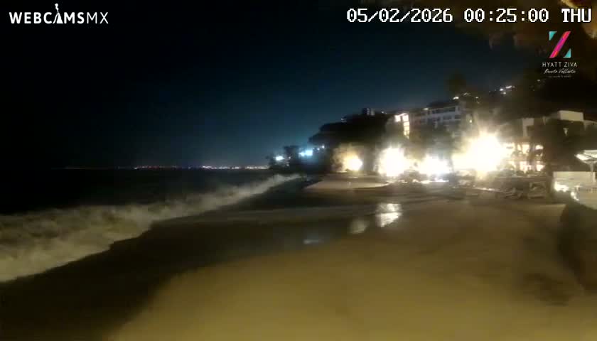 Hyatt Ziva, Playa Les Escates Beach Live Cam - Puerto Vallarta, Jalisco, Mexico