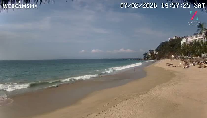 Hyatt Ziva, Playa Les Escates Beach Live Cam - Puerto Vallarta, Jalisco, Mexico