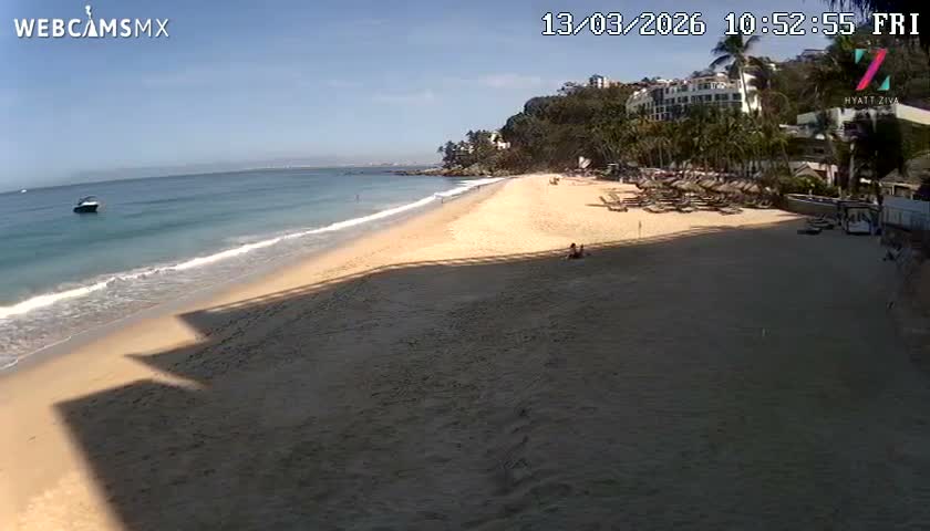 Hyatt Ziva, Playa Les Escates Beach Live Cam - Puerto Vallarta, Jalisco, Mexico