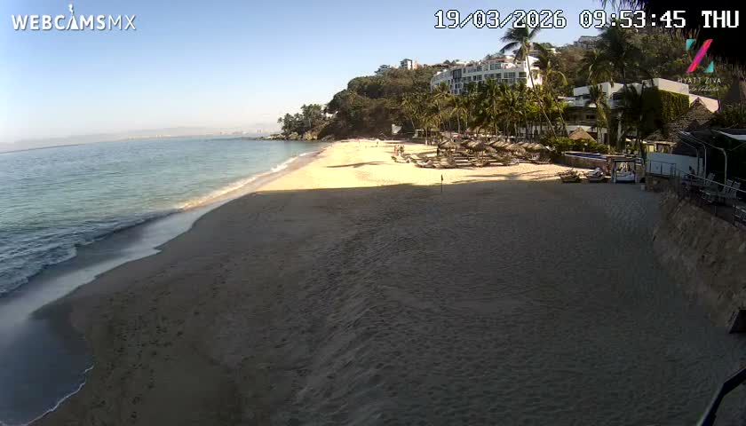 Hyatt Ziva, Playa Les Escates Beach Live Cam - Puerto Vallarta, Jalisco, Mexico