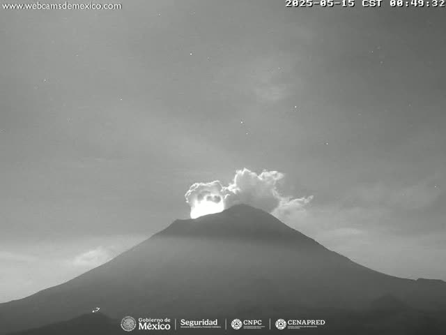 Volcán Popocatepetl Volcano from Centro Altzomoni - San Rafael,  Estado de México, Mexico