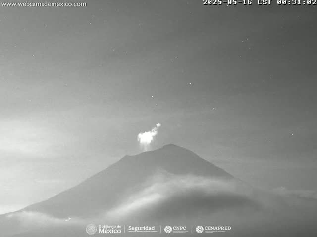 Volcán Popocatepetl Volcano from Centro Altzomoni - San Rafael,  Estado de México, Mexico