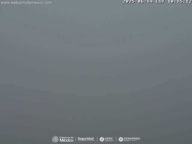 A solid gray expanse of fog obscures all visibility.